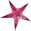 YEPSIO Paralume di carta a forma di stella, grande 60 cm, decorazione da appendere per Natale, matrimonio, casa, festa di compleanno (rosso glitter, blu, multi)