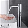Fyeer Rubinetto Bagno con Sensore Automatico A Infrarossi Senza Contactless Rubinetto per Bagno Rubinetteria Lavandino, Corpo Alto Moderno Miscelatore Ottone Cromato