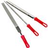 SI FANG Il set di 3 lime diamantate include un set di lime semirotonde/piatte/rotonde, 150 mm, diamantate, per lavorazione di metalli e legno, gioielli, piastrelle di ceramica, pietra, giada, metallo,