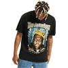 Mister Tee The Notorious B.I.G. Biggie Crown Oversize Tee, Maglietta da Uomo con Stampa Ritratto di Biggie Smalls, Taglie XS - XXL, Nero, XL