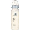 BABY-NOVA babynova Set di Biberon 240ml (3 pezzi) con tettarella in silicone a flusso medio anti-colica per neonati - Prodotto in Germania - Senza BPA - Elefanti