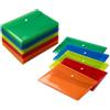 Limit Cartellina portadocumenti in plastica, formato DIN A5 (25 x 18 cm), set da 20, 5 colori, traslucido, con chiusura a pressione, robusti portafogli e cartelline per organizzare