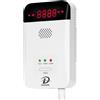 D MODUN - Rilevatore di Gas, Gas naturale|GPL|Rilevatore di perdite gas carbone, Rilevatore gas con plug-in con allarme acustico e display a LED, Sensore Allarme gas combustibili Metano Propano Butano