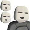 BCHMN 2 pcs copri poggiatesta auto, divertenti e divertenti coprisedili, lavabili e antipolvere