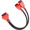 GVSS Adattatore OBD2 FCA 12+8 Pin per Fiat Maxisys MS906 MS908 | Per FCA SGW,Per Chrysler Dodge Jeep Fiat 2018+,Filo in ottone ABS gomma conducibilità stabile