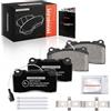 Frankberg Set di pastiglie dei freni incl. 4x Pastiglie dei Freni Anteriore Compatibile con Giulietta 940 159 939 159 Sportwagon 939 Spidel 939 Qu.a.t.t.r.oporte VI Replace# 9948030, 9951155