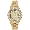 JewelryWe Orologio da Polso da Uomo, Orologio al Lavoro con Zircone Lucido, Colore Oro/Argento