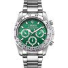JewelryWe Orologio da Polso da Uomo in acciaio inossidabile 3 Sub-quadranti Falsi,Orologio Impermeabile 3TM con Quadrante Grande Colorati