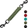 PetBonus Clip per collare per cani, nastro di sicurezza fatto a mano, collare spinato a doppia estremità (verde militare)