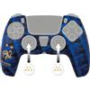 Konix FFF Custodia protettiva per controller DualSense PS5 - Silicone - Grip per levette - Design 2 stelle - Blu e nero
