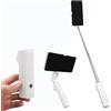 TNSLAND Mini asta per selfie, estensibile fino a 70 cm, per telefoni da 4,7 a 7 pollici, bianca, formato tascabile