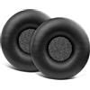 SOULWIT Cuscinetti Auricolari di Ricambio da 50 mm per Jabra Pro 9400/9450/9460/9470/925/929/930 Cuffia, Cuffie per Jabra Biz 2400/BIZ 2400II/BIZ 1500/GN2000/UC Voice 550, Schiuma Comfort-Nero