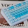 Sumgsn 132 tasti MOA Profile Keycaps PBT Cherry Profile Blue Jelly Keycaps Set compatibile con tastiera Wooting 61/64/87/104/108 Cherry Mx Switch tastiere meccaniche