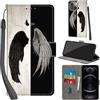 Haninsuze Cover per iPhone 13/ iPhone 14 Custodia Cover Pelle Libro Portafoglio con Porta Carte Magnetica Protezione Antiurto Cuoio Flip Case Custodia Cover per iPhone 13/14, ala