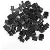 6COMGIGA Confezione da 50 tappi antipolvere RJ45 per porta Ethernet, protezione per porta di commutazione di rete per slot terminale in fibra ottica in rame RJ45 femmina, in silicone/TPE nero