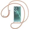 SIMao Custodia Collana per Cellulare Compatibile con HONOR 70 - Cover Silicone TPU Protettiva Trasparente - Custodia indossabile per Collo - Case a Tracolla con Cordina, Arcobaleno