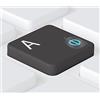 Keystickers® - Adesivi con alfabeto russo per tastiere di PC, notebook e MacBook, 5 x 6 mm, materiale trasparente con vernice protettiva, colore blu