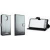 caseroxx Custodia libro per SPC Zeus 4G / Zeus 4G Pro, in finta pelle nero, con chiusura magnetica e supporto interno