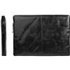 Emartbuy Dbramante1928 Nero Vera Pelle Custodia Protettiva per Custodia Manica Sleeve con Cerniera 12.5-13.5 Pollici Adatto per Selezionati Selected Laptops Notebooks Ultrabooks di Seguito Elencati