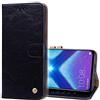 generale Compatibile con HUAWEI Honor VIEW 10 LITE/Honor 8X JSN-AL00; JSN-AL00a; JSN-TL00; JSN-L21 Copertura CUSTODIA cover STAND flip libro GEL tpu protezione eco pelle portafoglio porta carte (nero)
