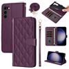 ELISORLI Custodia per Samsung Galaxy Z Fold 6, con fascia per carte di credito, pieghevole, sottile, sottile, per cellulare ZFold6 Z6 Fold6 5G, colore viola profondo