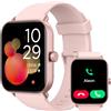 TOOBUR Orologio Smartwatch Donna, 1.8 Fintess Tracker con Alexa, Chiamate Risposta, 100 Sport, Contapassi e Cardiofrequenzimetro, Impermeabile IP68 per il nuoto, Compatibile con iOS Android