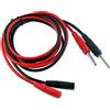 Oiyagai 2 Pezzi Cavo di Estensione Banana Plug 4 mm - Femmina a Maschio, 1 m Rosso e Nero, Cavo Flessibile per Test Elettrici, Alimentazione e Laboratori