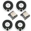 DEWOTHV 2 Pezzi DFPlayer Mini Lettore MP3 Modulo Sensore Musicale + 4 Pezzi Altoparlanti Rotondi 8 Ohm 2W 40mm, TF Card U-Disk Board