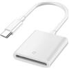 Hatuge Lettore di schede da USB-C a SD compatibile con iPhone 15, iPad Pro, MacBook Pro/Air, iMac M1 M2, Chromebook, XPS, Galaxy S22/S23 e altri (porta SD)