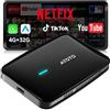 ATOTOSELECT Adattatore CarPlay Wireless con Stabilità Dual-WiFi, AI Box Android Auto Wireless Compatibile con CarPlay e Android Auto di Fabbrica Cablati, Supporta YouTube/Netflix, CB4B