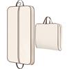 MISSLO Borse da viaggio da 109,2 cm da appendere per abiti da donna, resistenti, da uomo, pieghevoli, per riporre cappotti, giacche, camicie, vestiti, beige