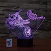 HPBN8 Ltd 3D Acrobazie Moto Luce Della Notte LED Lampada 7/16 Cambiamento di Colore Lampada da Tavolo Alimentazione USB Telecomando Giocattoli per Bambini Decor Decorazioni di Natale Regalo di Compleanno