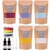 JaOyyg 5 Candele Profumate in Sabbia Perla Multicolore con 20 Stoppini, Olio Profumato a Rosa e Lavanda, Forniture per la Fabbricazione di Candele per Creare le Tue, Granuli di Cera di Sabbia, Polvere di