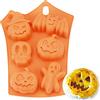 FantasyDay® Stampo in Silicone per Dolci a forma di Muffa di Halloween, 2 pezzi Silicone Muffin Sapone Handmade Stampi per Cubetti di Ghiaccio, Biscotti, Tortini, Cioccolato, Dolci