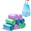 LURNODY 9 Rotoli di Sacchetti Spazzatura Piccoli (2 Litri/0.5 Gal) Inodore, Sacchetti Spazzatura Adatti per Cestino Auto, Pattumiere Bagno, Pattumiera da Tavolo (Viola, Verde, Blu 180 Pezzi)