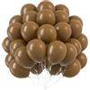 EWODEIEW Palloncini Marroni, 60 pezzi da 25 cm Palloncini in lattice marroni retrò, palloncino elio marrone opaco, palloncino a ghirlanda per feste di compleanno, baby shower, matrimonio, decorazioni