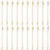 Beebeecraft 20 pz Estensori per Collana Placcato Oro 14K da 70 mm Estensori per Catena con Fermagli A Moschettone e Linguette A Catena per Creazione di Gioielli
