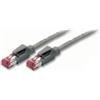 Tecline Cavo patch S/FTP, PiMF, Cat 6, grigio, 15,0 m senza alogeni, con cavo Draka e spine Hirose TM21 (denominazione precedente S/STP) (71815)