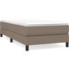 vidaXL Struttura letto in tessuto tortora 100x200 cm