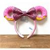 Disney Tokyo Disney Resort Minnie Ciambella Orecchie Cerchietto Rosa Glitter Palpalo...