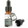NeoOrganic® Olio Vetiver biologico (Vetiveria zizanioides) con pipetta - 100% puro olio essenziale di vetiver, cosmetico per la cura dell'aroma 5 ml