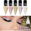 Beauty Searcher 5 colori Liquid Glitter Shiny Eye Liners Cosmetics High Pigment Shimmer Sparkling Silver Metallic Eyeliner Colorato Perlato Long Lasting Eye Liners per la festa di nozze Cosplay Trucco degli occhi