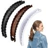 ARWIG 3 Clip Banana per Capelli, Pettine Doppio, Forte Presa per Coda di Cavallo, Per Capelli Spessi, Uso Quotidiano