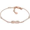 Emporio Armani Bracciale da donna in acciaio inossidabile o ottone con chiusura a moschettone in tonalità oro rosa
