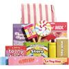 Le Toy Van Gioco educativo caramelle e snack per bambini, 2 anni, sacchetto per caramelle incluso, 12 pezzi, giocattolo Montessori, in legno certificato FSC e colori a base d'acqua