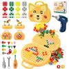 DAOUZL Giocattoli Montessori, Montessori Scatola Giocattolo con Trapano, Scatola Magica dei Giocattoli Montessori, Magic Montessori Play Toolbo Cassetta Giocattolo per Bambini 3 4 5 Anni (D)