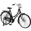 FANXIYA Modello Bicicletta Vintage in Miniatura 1:10, Modellino Bici in Metallo con Parti Mobili, Bicicletta Decorativa Retrò da Collezione, Regalo per Bambini e Appassionati di Ciclismo (Nero-Donna)