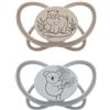 nip - Butterfly | 0 - 6 mesi | Ciuccio neonato adatto all'allattamento e permeabile all'aria per neonati. Ciuccio sostenibile con tettarella in silicone morbido, con scatola per ciuccio, 2 pezzi,