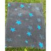 VetBedding Vetbed ProFleece bedding & Sfondo Grigio Stelline Azzurro 100 x 75