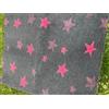 VetBedding Vetbed ProFleece bedding & Sfondo Grigio Stelline Rosa 50x75